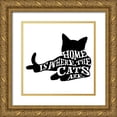 thumbnail image 1 of LightBoxJournal 15x15 Gold Ornate Wood Framed with Double Matting Museum Art Print Titled - RescueCat 06, 1 of 4