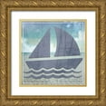 thumbnail image 1 of LightBoxJournal 15x15 Gold Ornate Wood Framed with Double Matting Museum Art Print Titled - Signs_Boating_V1, 1 of 4