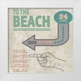 thumbnail image 1 of LightBoxJournal 15x15 White Modern Wood Framed Museum Art Print Titled - Sea Side BoHo_Sign 4, 1 of 4