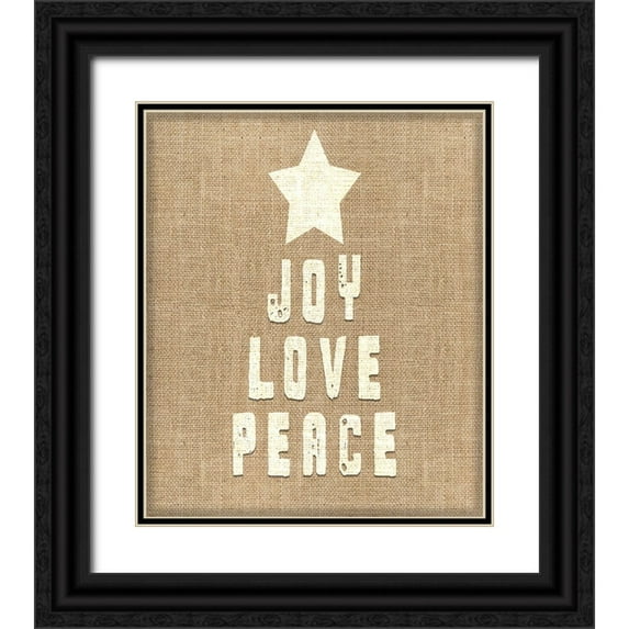 LightBoxJournal 15x17 Black Ornate Wood Framed with Double Matting Museum Art Print Titled - Personalized Christmas Sign V33 V2