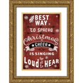 thumbnail image 1 of LightBoxJournal 17x24 Gold Ornate Wood Framed with Double Matting Museum Art Print Titled - 25 Days TilChristmas 035, 1 of 4