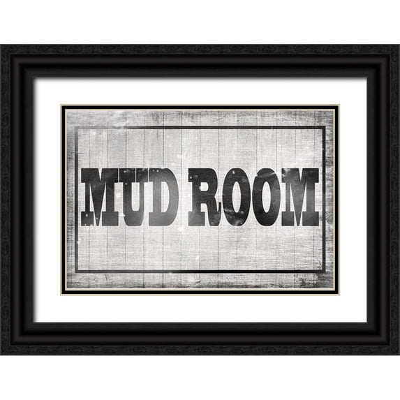 LightBoxJournal 18x13 Black Ornate Wood Framed with Double Matting Museum Art Print Titled - Mudroom 34