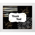 thumbnail image 1 of LightBoxJournal 18x15 White Modern Wood Framed Museum Art Print Titled - Black And Gold - Thank you 3, 1 of 4