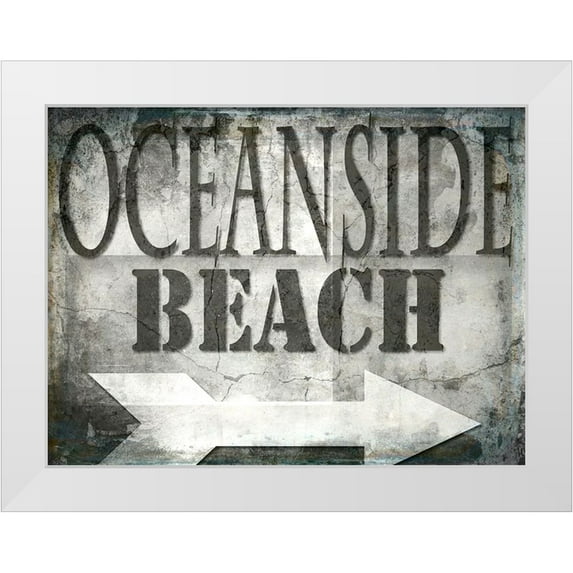 LightBoxJournal 18x15 White Modern Wood Framed Museum Art Print Titled - Surfside Oceanside