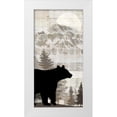 thumbnail image 1 of LightBoxJournal 18x32 White Modern Wood Framed Museum Art Print Titled - Blue Bear Lodge Sign 015, 1 of 4