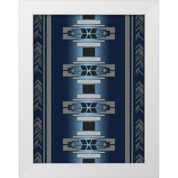 LightBoxJournal 19x24 White Modern Wood Framed Museum Art Print Titled - Sensational Aztec 4