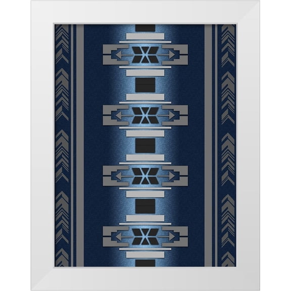 LightBoxJournal 19x24 White Modern Wood Framed Museum Art Print Titled - Sensational Aztec 4