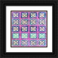 thumbnail image 1 of LightBoxJournal 20x20 Black Ornate Wood Framed with Double Matting Museum Art Print Titled - BoHo Girl Pattern 05, 1 of 4