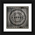 thumbnail image 1 of LightBoxJournal 20x20 Black Ornate Wood Framed with Double Matting Museum Art Print Titled - Coffee Signs V2, 1 of 4