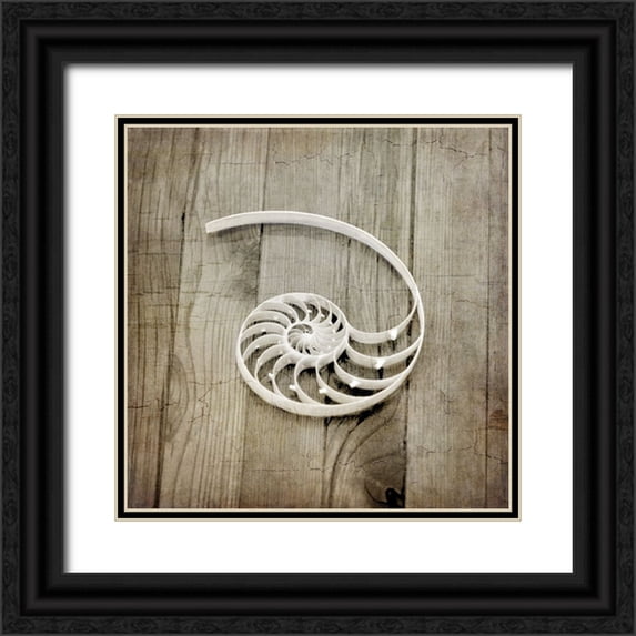 LightBoxJournal 20x20 Black Ornate Wood Framed with Double Matting Museum Art Print Titled - Gypsy Sea 2