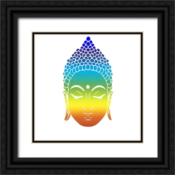 LightBoxJournal 20x20 Black Ornate Wood Framed with Double Matting Museum Art Print Titled - YogaV1 2