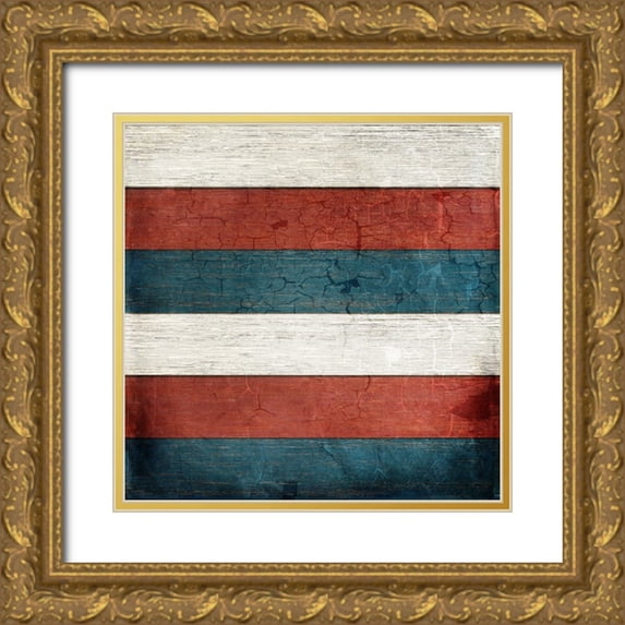LightBoxJournal 20x20 Gold Ornate Wood Framed with Double Matting Museum Art Print Titled - American Freedom Collection V7