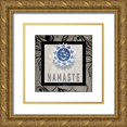 thumbnail image 1 of LightBoxJournal 20x20 Gold Ornate Wood Framed with Double Matting Museum Art Print Titled - Chakras Yoga Tile Namaste V2, 1 of 4
