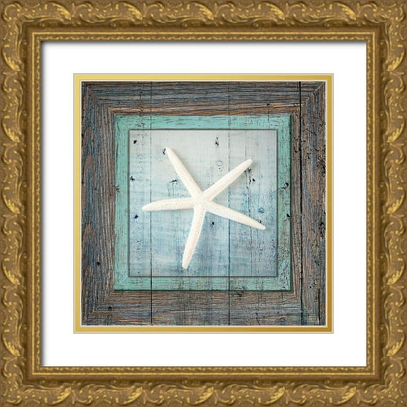 LightBoxJournal 20x20 Gold Ornate Wood Framed with Double Matting Museum Art Print Titled - Framed Gypsy Sea V1 1