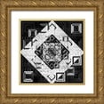 thumbnail image 1 of LightBoxJournal 20x20 Gold Ornate Wood Framed with Double Matting Museum Art Print Titled - Geo Pattern 06, 1 of 4