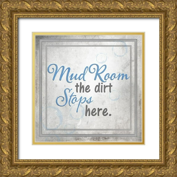 LightBoxJournal 20x20 Gold Ornate Wood Framed with Double Matting Museum Art Print Titled - Mudroom 23