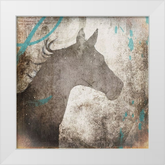 LightBoxJournal 20x20 White Modern Wood Framed Museum Art Print Titled - GypsyHorse Collection V2 4