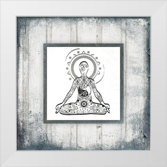 LightBoxJournal 20x20 White Modern Wood Framed Museum Art Print Titled - GypsyYoga V1 2