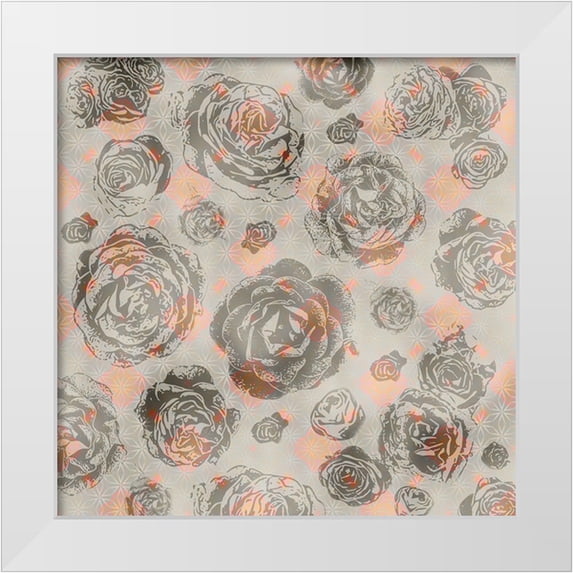 LightBoxJournal 20x20 White Modern Wood Framed Museum Art Print Titled - Junk Gypsy Pattern 12