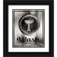 thumbnail image 1 of LightBoxJournal 20x23 Black Ornate Wood Framed with Double Matting Museum Art Print Titled - Farm bathroom signs 16, 1 of 4