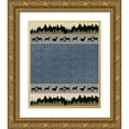 thumbnail image 1 of LightBoxJournal 20x23 Gold Ornate Wood Framed with Double Matting Museum Art Print Titled - Deer_SurfacePattern V1 6, 1 of 4