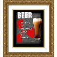 thumbnail image 1 of LightBoxJournal 20x23 Gold Ornate Wood Framed with Double Matting Museum Art Print Titled - Dorm Room Pub Its Whats For Dinner, 1 of 4