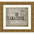thumbnail image 1 of LightBoxJournal 23x20 Gold Ornate Wood Framed with Double Matting Museum Art Print Titled - Be Greatful BK, 1 of 4