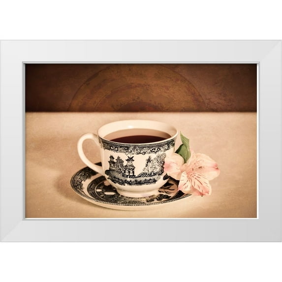 LightBoxJournal 24x17 White Modern Wood Framed Museum Art Print Titled - High Tea 2