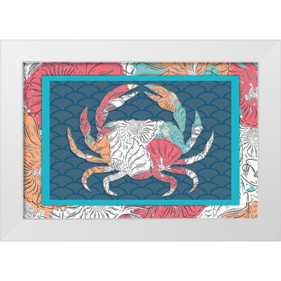 LightBoxJournal 24x17 White Modern Wood Framed Museum Art Print Titled - Sea Side BoHo 5