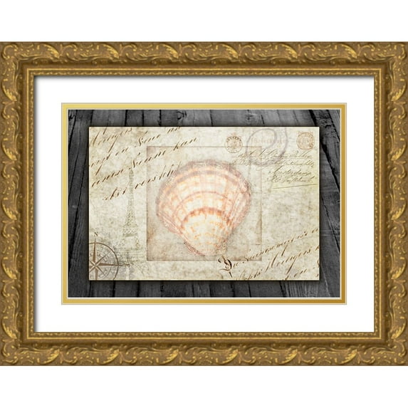 LightBoxJournal 24x18 Gold Ornate Wood Framed with Double Matting Museum Art Print Titled - Gypsy Sea Returning Home 4