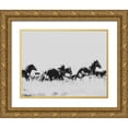 thumbnail image 1 of LightBoxJournal 24x19 Gold Ornate Wood Framed with Double Matting Museum Art Print Titled - Wild Horses of the Great Basin 00, 1 of 4