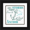 thumbnail image 1 of LightBoxJournal 26x26 Black Ornate Wood Framed with Double Matting Museum Art Print Titled - Sailor Away_Sign 2, 1 of 4