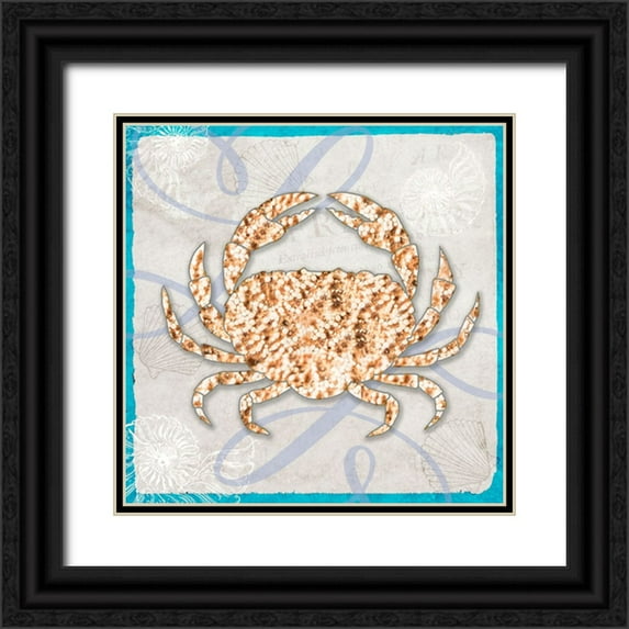 LightBoxJournal 26x26 Black Ornate Wood Framed with Double Matting Museum Art Print Titled - Sea Side Gypsy 1