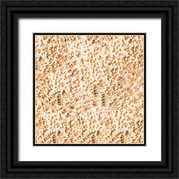 LightBoxJournal 26x26 Black Ornate Wood Framed with Double Matting Museum Art Print Titled - Sea Side Gypsy_Pattern 2