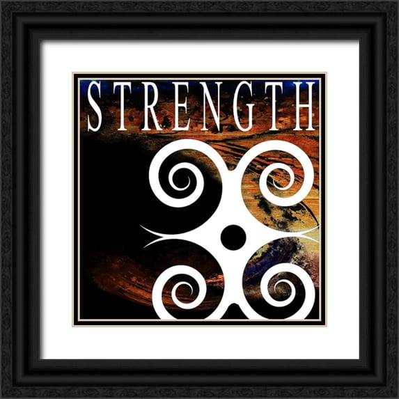 LightBoxJournal 26x26 Black Ornate Wood Framed with Double Matting Museum Art Print Titled - YogaVibes V3