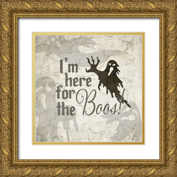 LightBoxJournal 26x26 Gold Ornate Wood Framed with Double Matting Museum Art Print Titled - 31 Signs 02