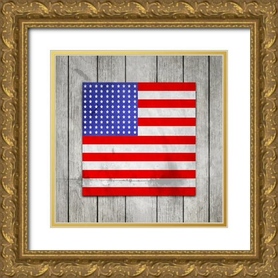 LightBoxJournal 26x26 Gold Ornate Wood Framed with Double Matting Museum Art Print Titled - American Workshop Series 3 V1