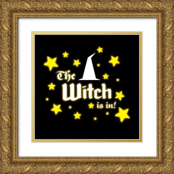 LightBoxJournal 26x26 Gold Ornate Wood Framed with Double Matting Museum Art Print Titled - Hocus Pocus 05