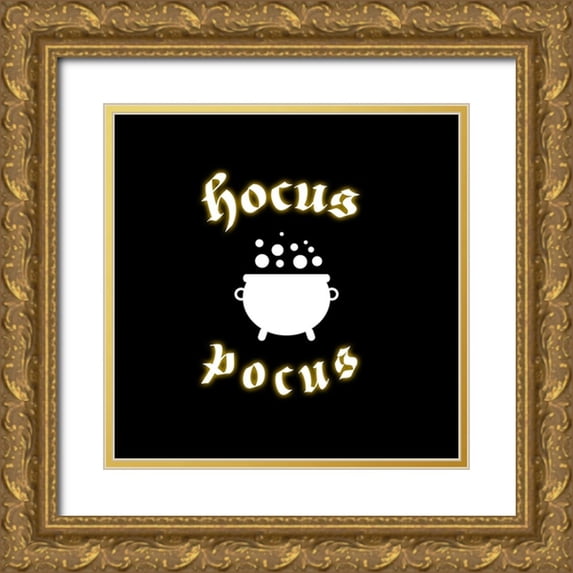 LightBoxJournal 26x26 Gold Ornate Wood Framed with Double Matting Museum Art Print Titled - Hocus Pocus 08