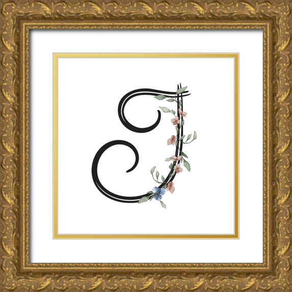 LightBoxJournal 26x26 Gold Ornate Wood Framed with Double Matting Museum Art Print Titled - J