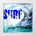 thumbnail image 1 of LightBoxJournal 26x26 White Modern Wood Framed Museum Art Print Titled - Extreme Surfer TYPE, 1 of 4