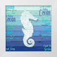 thumbnail image 1 of LightBoxJournal 26x26 White Modern Wood Framed Museum Art Print Titled - Gypsy Sea Blue V3 1, 1 of 4