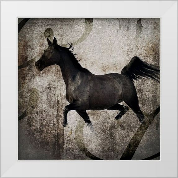 LightBoxJournal 26x26 White Modern Wood Framed Museum Art Print Titled - GypsyHorse Collection V1 2