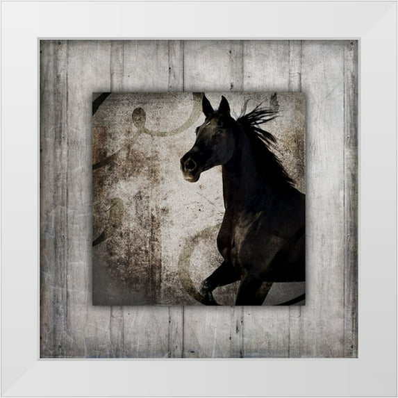 LightBoxJournal 26x26 White Modern Wood Framed Museum Art Print Titled - GypsyHorse Collection V1 8