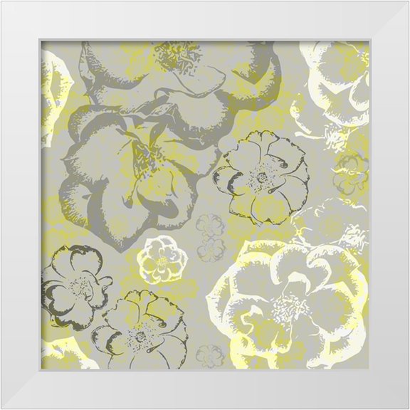 LightBoxJournal 26x26 White Modern Wood Framed Museum Art Print Titled - Junk Gypsy Pattern 13