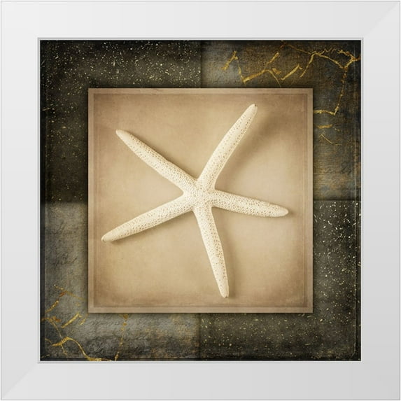 LightBoxJournal 26x26 White Modern Wood Framed Museum Art Print Titled - Light Gold Sea Warm 3
