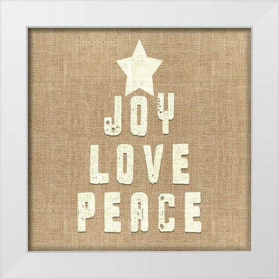 LightBoxJournal 26x26 White Modern Wood Framed Museum Art Print Titled - Personalized Christmas Sign V33 V4