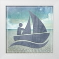 thumbnail image 1 of LightBoxJournal 26x26 White Modern Wood Framed Museum Art Print Titled - Signs_Boating2_V1, 1 of 4