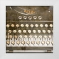thumbnail image 1 of LightBoxJournal 26x26 White Modern Wood Framed Museum Art Print Titled - Typewriter 02 Royal keys 2, 1 of 4