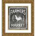thumbnail image 1 of LightBoxJournal 26x30 Gold Ornate Wood Framed with Double Matting Museum Art Print Titled - Farm Sign_Farmers Market 1, 1 of 4